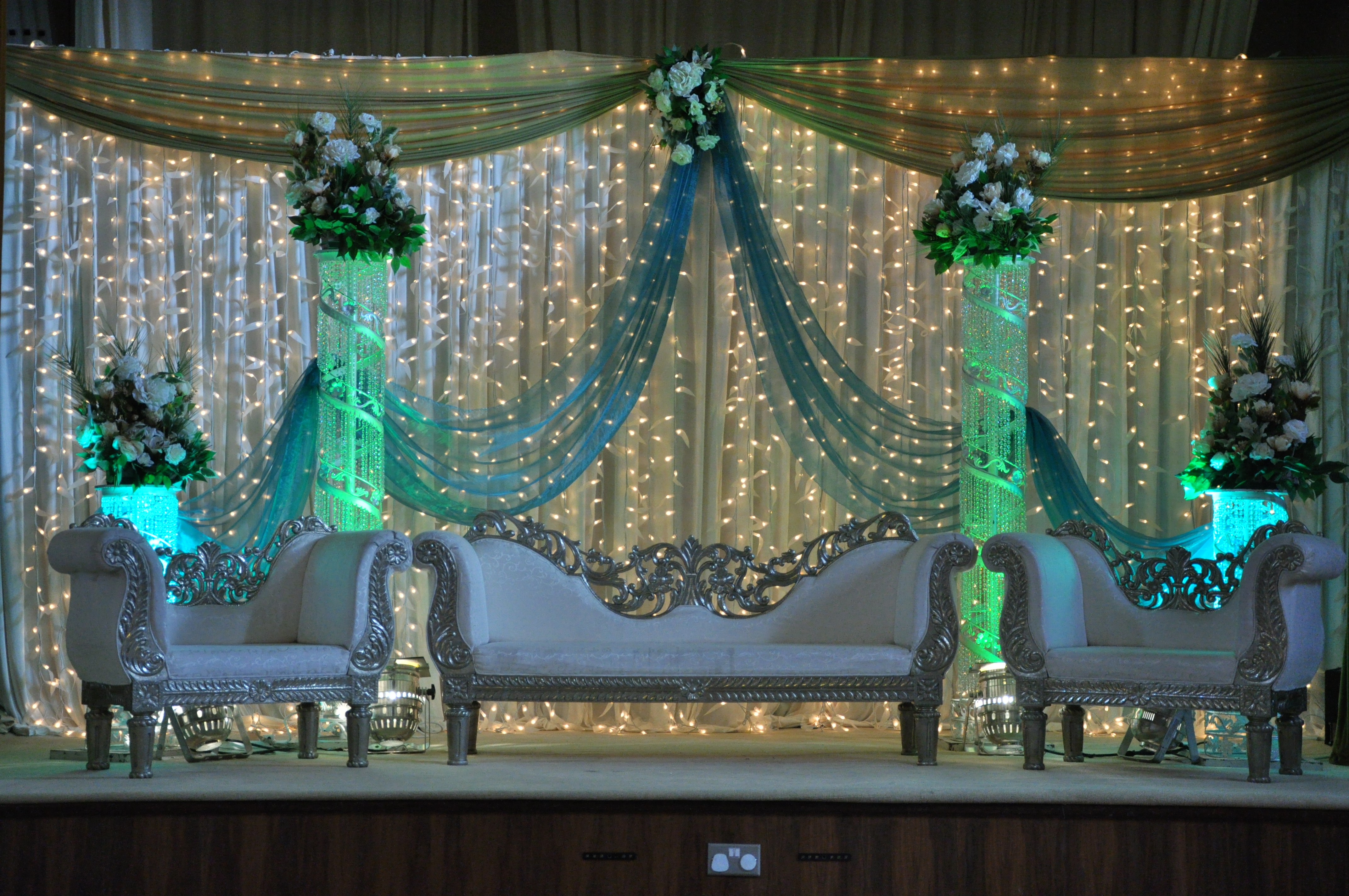 Wedding and Reception Stages